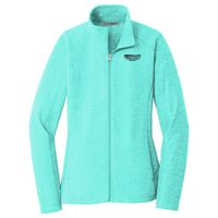 Ladies Heather Microfleece Full Zip Jacket Thumbnail