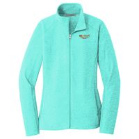 Ladies Heather Microfleece Full Zip Jacket Thumbnail